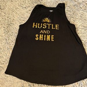 Hustle and shine Large tank top from Old Navy